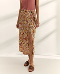 Falda Midi Estampada-Paz Torras