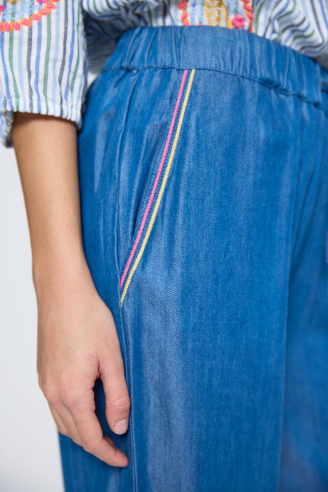 Pantalón Fluido de Lyocell Rainbow Dros-Md’m