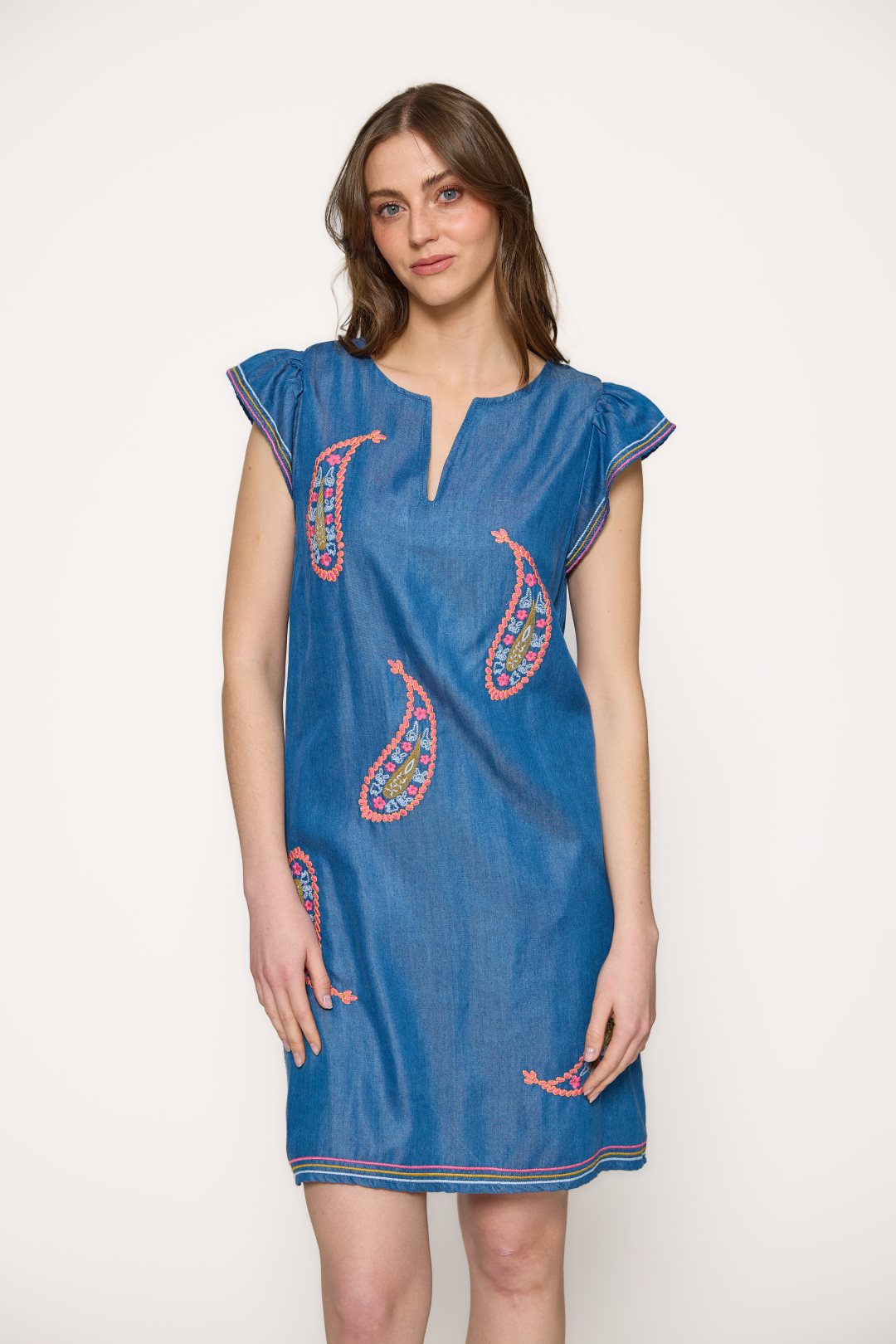 Vestido Denim de Lyocell Rainbow Drops-Md’m