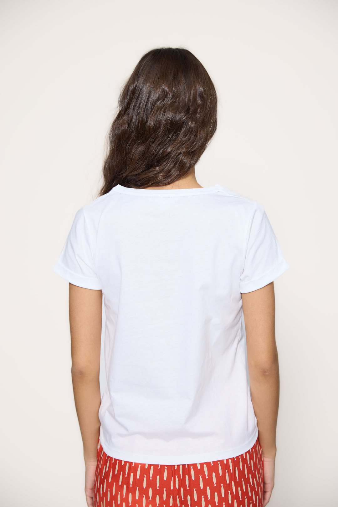 Camiseta de Algodón Estampado Sardinas-MdM