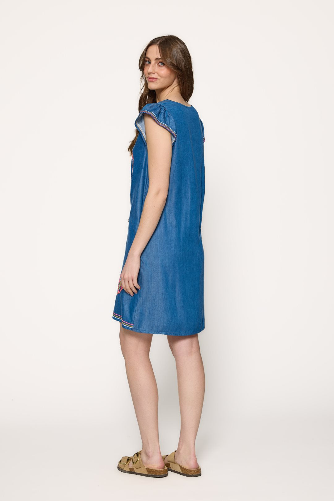 Vestido Denim de Lyocell Rainbow Drops-Md’m