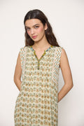 Vestido Estampado Boho Caqui – Md'm