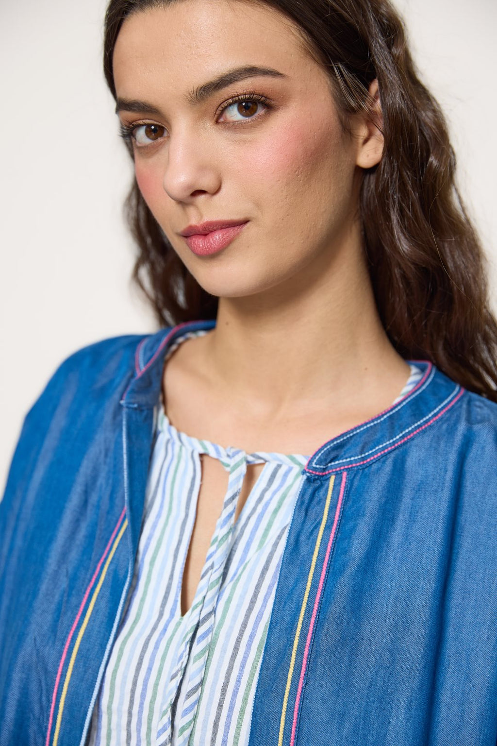 Chaqueta Denim de Lyocell Rainbow Drops-Md’m