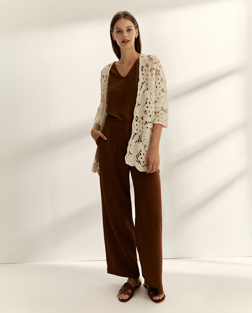 Cárdigan Blossom Crochet Exclusivo