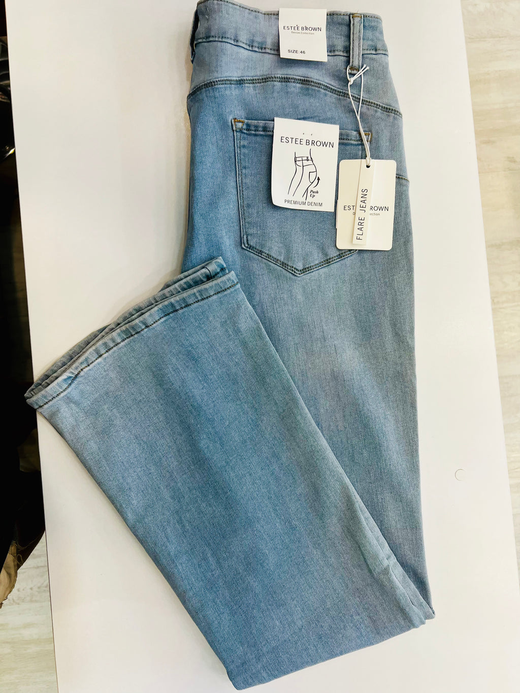 Jeans Flare Push Up Premium – Estee Brown