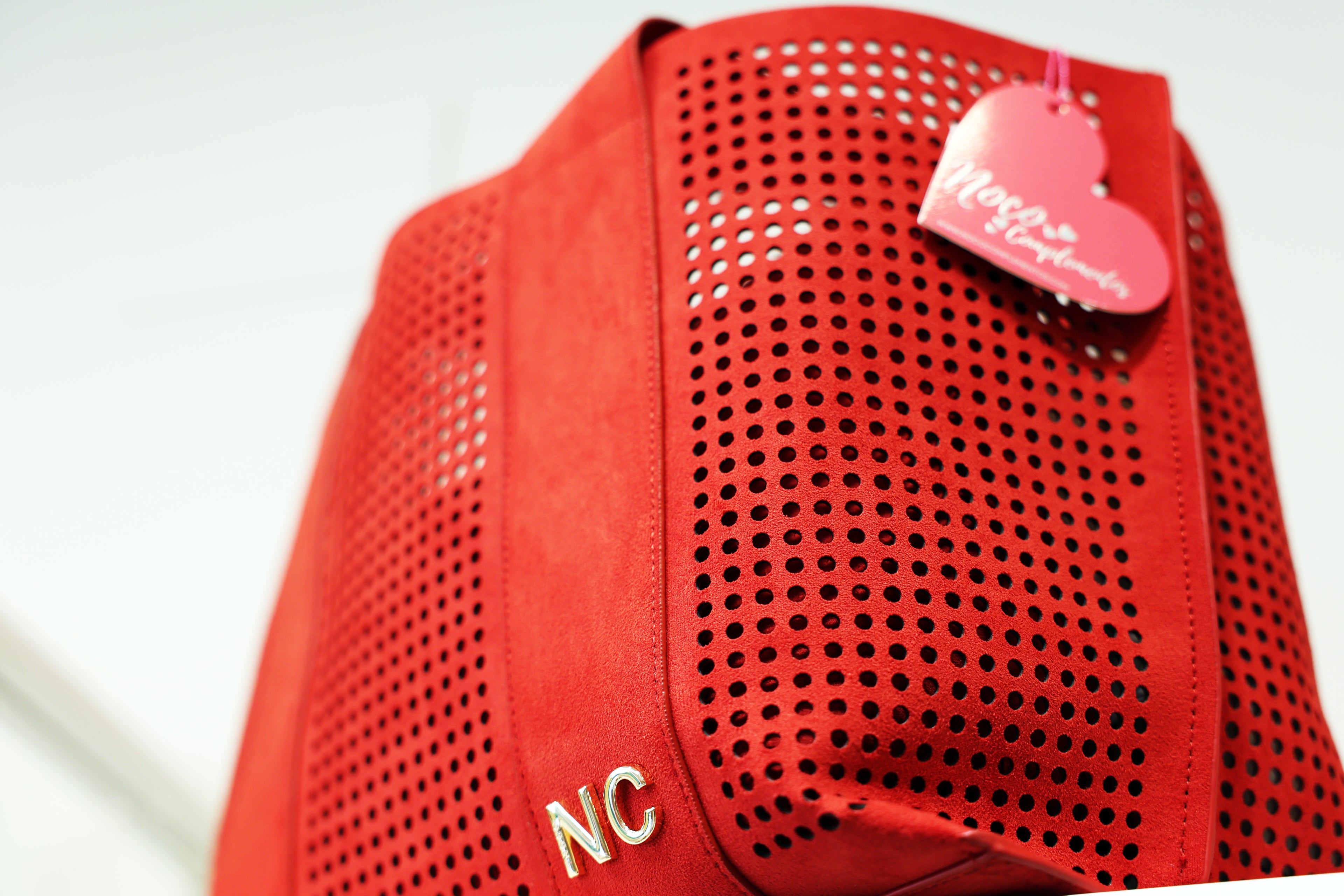 Bolso shopper antelina calada Noco